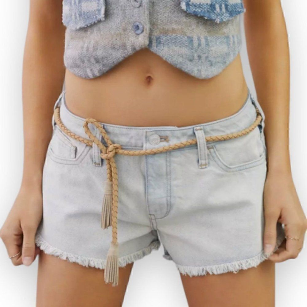 Anthropologie Pilcro Light Wash Cut Off Shorts